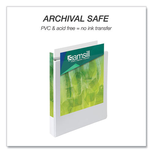 Samsill® Earth's Choice Heavy-duty Biobased Locking D-ring View Binder, 3 Rings, 1.5" Capacity, 11 X 8.5, Black freeshipping - TVN Wholesale