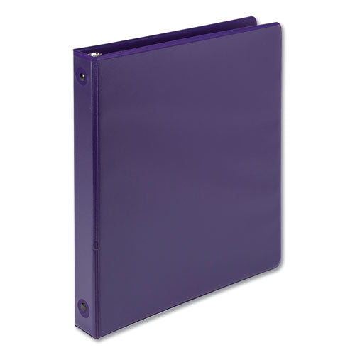 Samsill® Earth's Choice Biobased Economy Round Ring View Binders, 3 Rings, 1" Capacity, 11 X 8.5, Purple freeshipping - TVN Wholesale