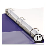 Samsill® Earth's Choice Biobased Economy Round Ring View Binders, 3 Rings, 1" Capacity, 11 X 8.5, Purple freeshipping - TVN Wholesale