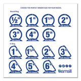 Samsill® Earth's Choice Biobased Economy Round Ring View Binders, 3 Rings, 2" Capacity, 11 X 8.5, Berry freeshipping - TVN Wholesale