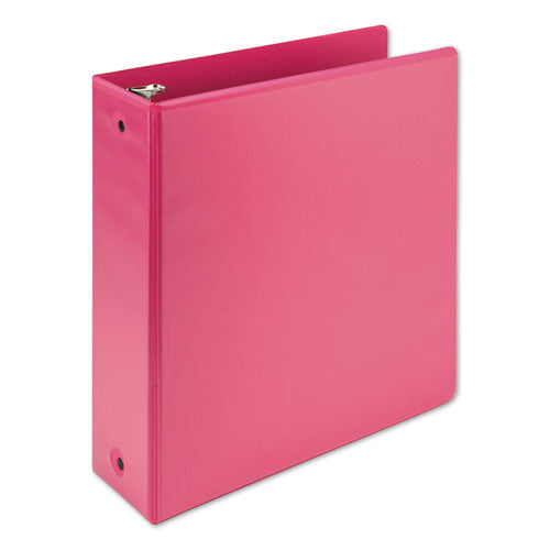 Samsill® Earth's Choice Biobased Economy Round Ring View Binders, 3 Rings, 3" Capacity, 11 X 8.5, Berry freeshipping - TVN Wholesale