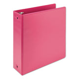 Samsill® Earth's Choice Biobased Economy Round Ring View Binders, 3 Rings, 3" Capacity, 11 X 8.5, Berry freeshipping - TVN Wholesale