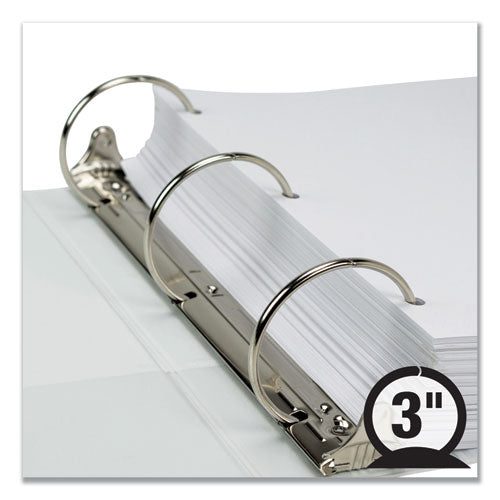 Samsill® Earth's Choice Biobased Economy Round Ring View Binders, 3 Rings, 3" Capacity, 11 X 8.5, White freeshipping - TVN Wholesale