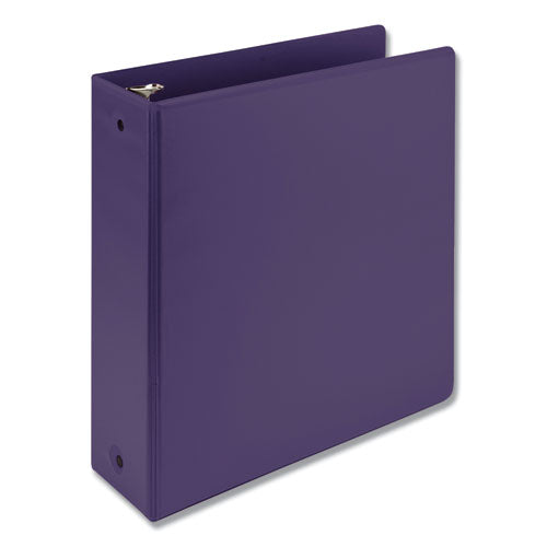 Samsill® Earth's Choice Biobased Economy Round Ring View Binders, 3 Rings, 3" Capacity, 11 X 8.5, Purple freeshipping - TVN Wholesale