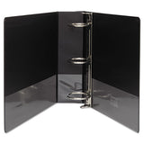 Samsill® Speedy Spine Heavy-duty Time Saving Round Ring View Binder, 3 Rings, 3" Capacity, 11 X 8.5, Black freeshipping - TVN Wholesale