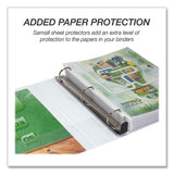 Samsill® Earth's Choice Heavy-duty Biobased One-touch Locking D-ring View Binder, 3 Rings, 4" Capacity, 11 X 8.5, White freeshipping - TVN Wholesale