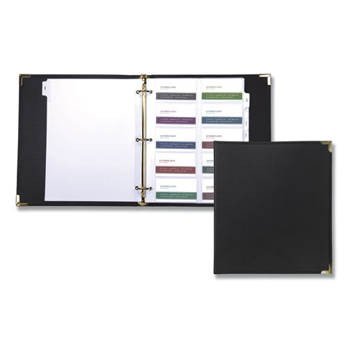 Samsill® Classic Vinyl Business Card Binder, Holds 200 2 X 2.5 Cards, 10.25 X 11.13, Ebony freeshipping - TVN Wholesale