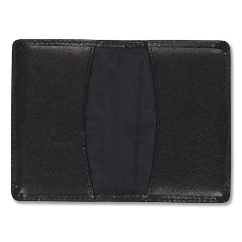 Samsill® Regal Leather Business Card Wallet, Holds 25 2 X 3.5 Cards, 4.25 X 3, Black freeshipping - TVN Wholesale