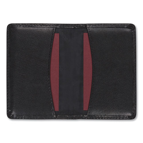 Samsill® Regal Leather Business Card Wallet, Holds 25 2 X 3.5 Cards, 4.25 X 3, Black freeshipping - TVN Wholesale