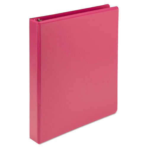 Samsill® Earth’s Choice Biobased Durable Fashion View Binder, 3 Rings, 1" Capacity, 11 X 8.5, Berry, 2-pack freeshipping - TVN Wholesale