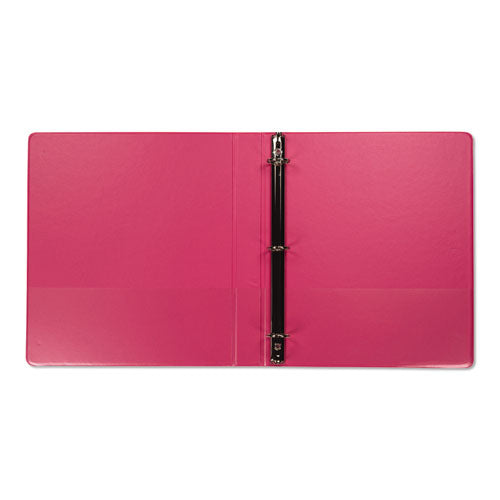 Samsill® Earth’s Choice Biobased Durable Fashion View Binder, 3 Rings, 1" Capacity, 11 X 8.5, Berry, 2-pack freeshipping - TVN Wholesale