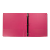 Samsill® Earth’s Choice Biobased Durable Fashion View Binder, 3 Rings, 1" Capacity, 11 X 8.5, Berry, 2-pack freeshipping - TVN Wholesale