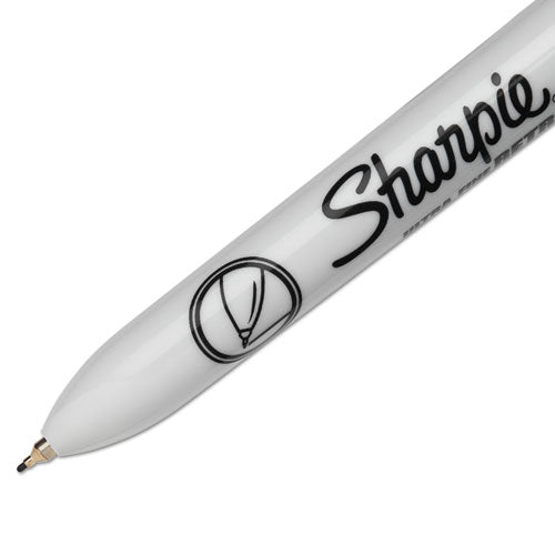 Sharpie® Retractable Permanent Marker, Extra-fine Needle Tip, Black freeshipping - TVN Wholesale