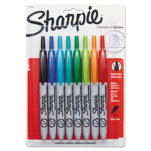 Sharpie® Retractable Permanent Marker, Extra-fine Needle Tip, Red freeshipping - TVN Wholesale