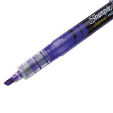 Sharpie® Liquid Pen Style Highlighters, Fluorescent Purple Ink, Chisel Tip, Purple-black-clear Barrel, Dozen freeshipping - TVN Wholesale