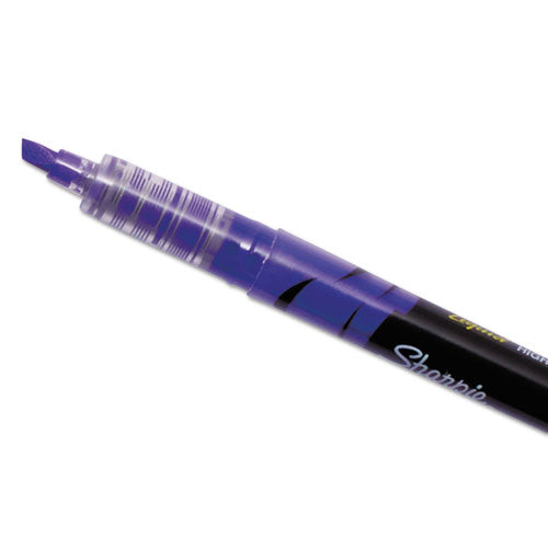 Sharpie® Liquid Pen Style Highlighters, Fluorescent Purple Ink, Chisel Tip, Purple-black-clear Barrel, Dozen freeshipping - TVN Wholesale