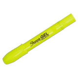 Sharpie® Gel Highlighters, Fluorescent Yellow Ink, Bullet Tip, Yellow Barrel freeshipping - TVN Wholesale