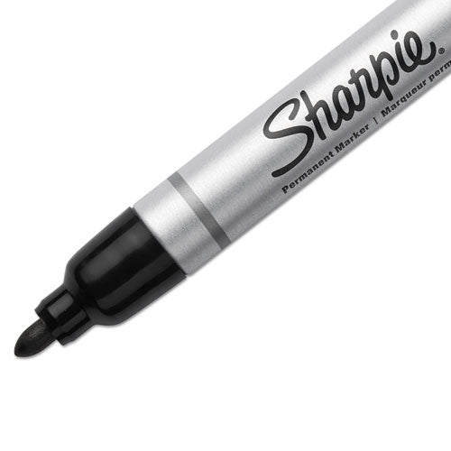 Sharpie® Durable Metal Barrel Permanent Marker, Medium Bullet Tip, Black freeshipping - TVN Wholesale