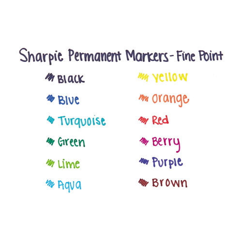 Sharpie® Fine Tip Permanent Marker, Fine Bullet Tip, Black, 2-pack freeshipping - TVN Wholesale