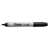 Sharpie® Brush Tip Permanent Marker, Medium Brush Tip, Black, Dozen freeshipping - TVN Wholesale