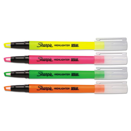 Sharpie® Clearview Tank-style Highlighter, Fluorescent Yellow Ink, Chisel Tip, Yellow-black-clear Barrel, Dozen freeshipping - TVN Wholesale