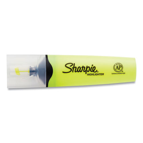 Sharpie® Clearview Tank-style Highlighter, Yellow Ink, Chisel Tip, Yellow-black-clear Barrel, 3-pack freeshipping - TVN Wholesale