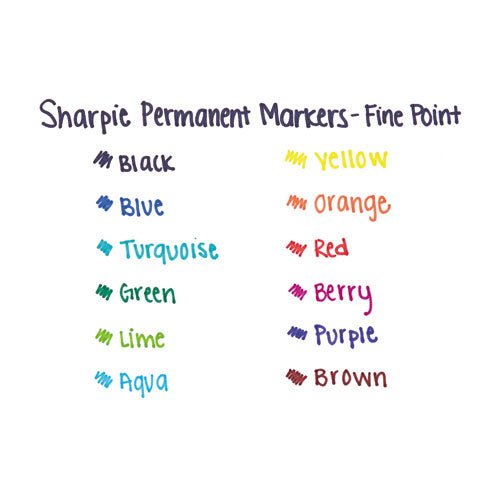 Sharpie® Fine Tip Permanent Marker Value Pack, Fine Bullet Tip, Blue, 36-pack freeshipping - TVN Wholesale