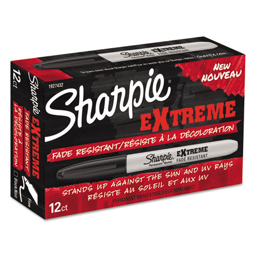 Sharpie® Extreme Marker, Fine Bullet Tip, Black, Dozen freeshipping - TVN Wholesale