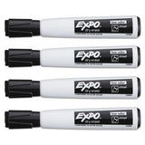 EXPO® Magnetic Dry Erase Marker, Broad Chisel Tip, Black, 4-pack freeshipping - TVN Wholesale