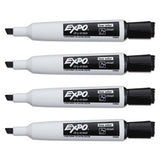 EXPO® Magnetic Dry Erase Marker, Broad Chisel Tip, Black, 4-pack freeshipping - TVN Wholesale