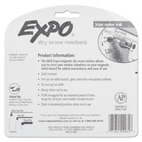 EXPO® Magnetic Dry Erase Marker, Broad Chisel Tip, Black, 4-pack freeshipping - TVN Wholesale