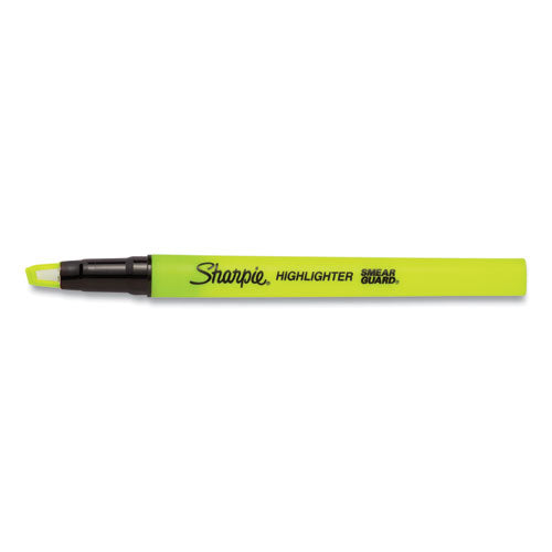 Sharpie® Clearview Pen-style Highlighter, Fluorescent Yellow Ink, Chisel Tip, Yellow-black-clear Barrel, 3-pack freeshipping - TVN Wholesale