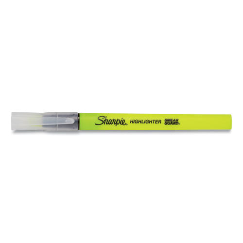 Sharpie® Clearview Pen-style Highlighter, Fluorescent Yellow Ink, Chisel Tip, Yellow-black-clear Barrel, 3-pack freeshipping - TVN Wholesale