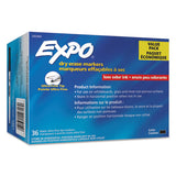 EXPO® Low-odor Dry Erase Marker Office Value Pack, Extra-fine Needle Tip, Black, 36-pack freeshipping - TVN Wholesale