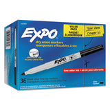EXPO® Low-odor Dry Erase Marker Office Value Pack, Extra-fine Needle Tip, Black, 36-pack freeshipping - TVN Wholesale