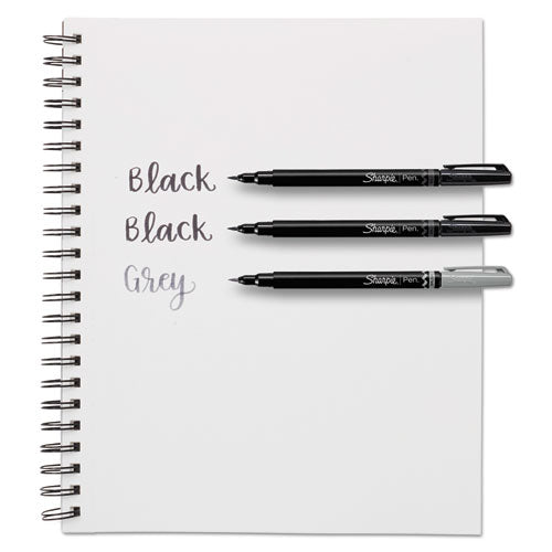 Sharpie® Brush Tip Pens, Fine Brush Tip, Black, Dozen freeshipping - TVN Wholesale