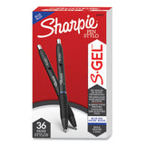 Sharpie® S-Gel™ S-gel High-performance Gel Pen, Retractable, Bold 1 Mm, Blue Ink, Black Barrel, 36-pack freeshipping - TVN Wholesale