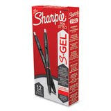 Sharpie® S-Gel™ S-gel High-performance Gel Pen, Retractable, Medium 0.7 Mm, Red Ink, Black Barrel, Dozen freeshipping - TVN Wholesale