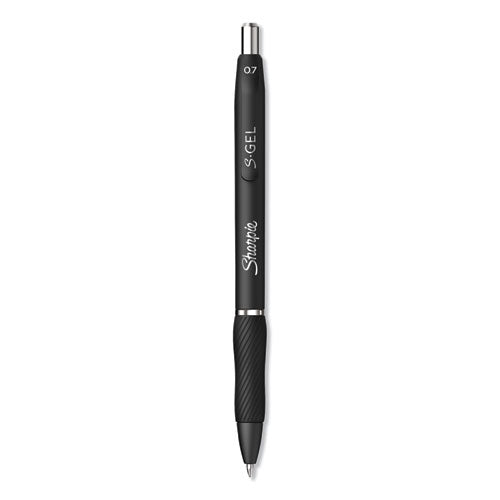 Sharpie® S-Gel™ S-gel High-performance Gel Pen, Retractable, Medium 0.7 Mm, Black Ink, Black Barrel, Dozen freeshipping - TVN Wholesale