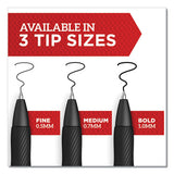Sharpie® S-Gel™ S-gel High-performance Gel Pen, Retractable, Medium 0.7 Mm, Black Ink, Black Barrel, Dozen freeshipping - TVN Wholesale