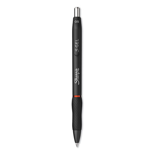 Sharpie® S-Gel™ S-gel High-performance Gel Pen, Retractable, Fine 0.5 Mm, Red Ink, Black Barrel, Dozen freeshipping - TVN Wholesale