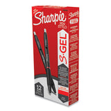 Sharpie® S-Gel™ S-gel High-performance Gel Pen, Retractable, Fine 0.5 Mm, Red Ink, Black Barrel, Dozen freeshipping - TVN Wholesale