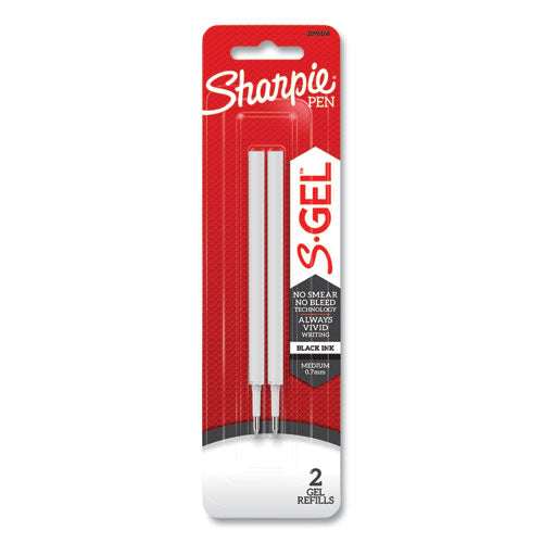 Sharpie® S-Gel™ S-gel 0.7 Mm Pen Refills, Medium 0.7 Mm Bullet Tip, Black Ink, 2-pack freeshipping - TVN Wholesale