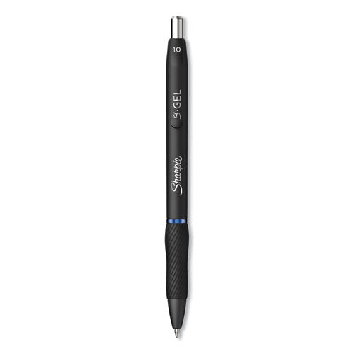 Sharpie® S-Gel™ S-gel High-performance Gel Pen, Retractable, Bold 1 Mm, Blue Ink, Black Barrel, Dozen freeshipping - TVN Wholesale