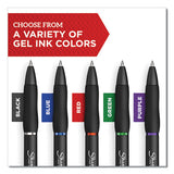 Sharpie® S-Gel™ S-gel High-performance Gel Pen, Retractable, Medium 0.7mm, Black Ink, Black Barrel, 36-pack freeshipping - TVN Wholesale