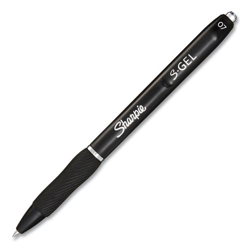 Sharpie® S-Gel™ S-gel High-performance Gel Pen, Retractable, Medium 0.7mm, Black Ink, Black Barrel, 36-pack freeshipping - TVN Wholesale