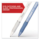 Sharpie® S-Gel™ S-gel Fashion Barrel Gel Pen, Retractable, Medium 0.7 Mm, Black Ink, Frost Blue Barrel, Dozen freeshipping - TVN Wholesale