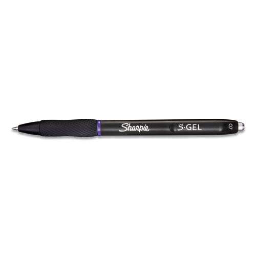 Sharpie® S-Gel™ S-gel High-performance Gel Pen, Retractable, Medium 0.7 Mm, Purple Ink, Black Barrel, Dozen freeshipping - TVN Wholesale