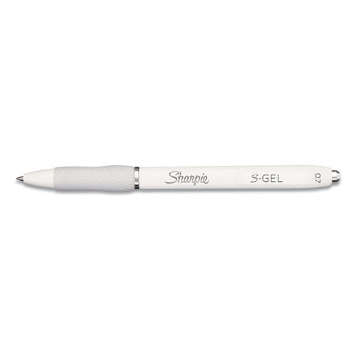 Sharpie® S-Gel™ S-gel Fashion Barrel Gel Pen, Retractable, Medium 0.7 Mm, Black Ink, Pearl White Barrel, Dozen freeshipping - TVN Wholesale