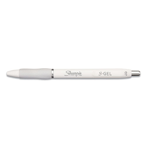 Sharpie® S-Gel™ S-gel Fashion Barrel Gel Pen, Retractable, Medium 0.7 Mm, Black Ink, Pearl White Barrel, Dozen freeshipping - TVN Wholesale
